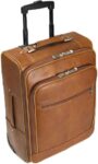 The Rolling Leather Laptop Carry On - Tan