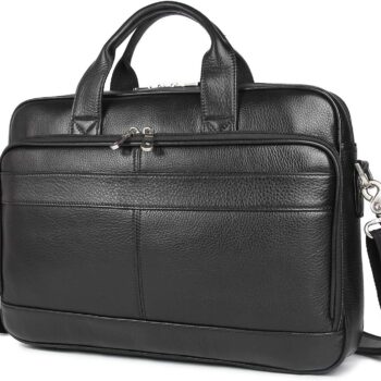 Leather Messenger Bag for Men Vintage Travel Backpack 17 inch laptop Briefcase Shoulder Bags